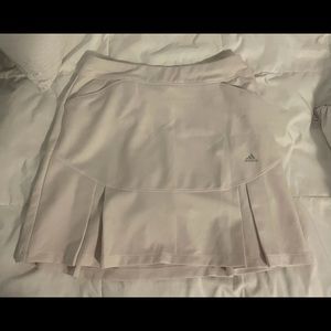 White Adidas tennis skirt